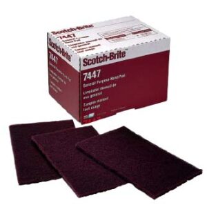 Esponja industrial guinda 7447 Scotch Brite 3M 6×93 cm