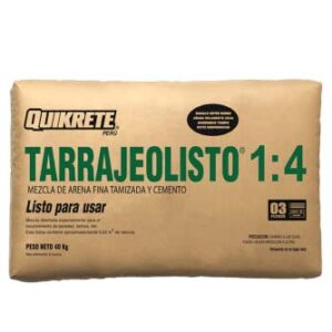 Tarrajeo Listo 1.4 Tipo 1 Bolsa X 40 Kg. Quikrete