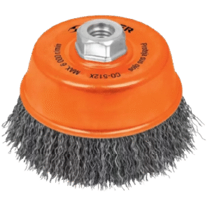 Escobilla Copa Ondulada Fina 4″  Truper