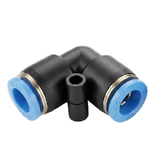 CONECTOR NEUMATICO UNION CURVO P/MANG